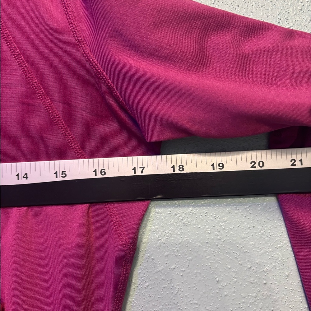 Orage Women’s Fuchsia Quarter Zip Up Long Sleeve Top Size M - Picture 9 of 10